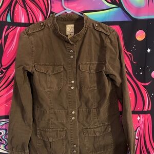 Gramicci Women's Brown Military Style Jacket